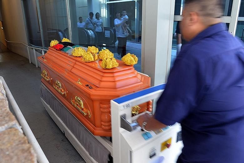Mr Seet Ngow Chai, who had cancer, was cremated yesterday in Mandai. He visited Chiang Mai on Jan 9 with his wife, two children and daughter-in-law but collapsed on their flight back to Singapore last Tuesday.