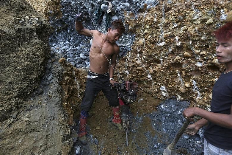 Many mine workers and scavengers have become addicted to methamphetamine and heroin. Sometimes, their bosses give them the drugs to extract more work from them.