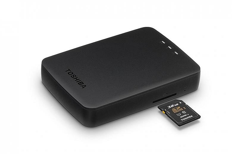 Unlike its rivals, the Toshiba Canvio AeroCast can stream videos and photos to the Google Chromecast.