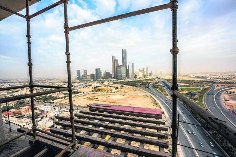 The King Abdullah financial district, under construction in Riyadh. No region is more affected by the decline in oil prices than the six nations of the Gulf Cooperation Council. Saudi Arabia, the most powerful of the GCC states, could burn through it