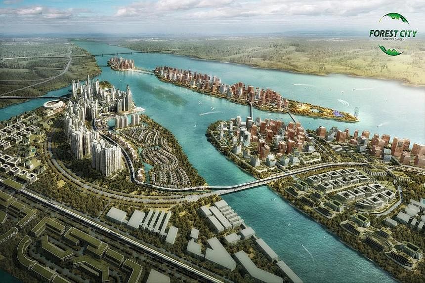 An artist's impression of Forest City (above). Kuala Langat Power Plant (right) is among the assets sold by 1MDB.