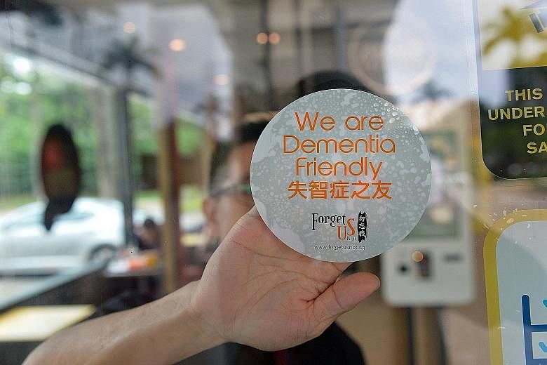 To make Yishun a dementia-friendly town, about 2,000 people - from students to frontline staff in hospitals and businesses to mosque and church members - have been trained to spot people with dementia and to interact with and help or refer them to ai