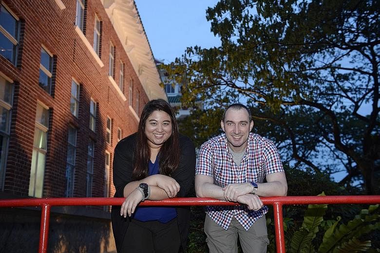 Private school teacher Evangelyn Stephen and British engineer Martin Reed are among NTU's pioneer batch of students studying for the master's degree in translation and interpretation.