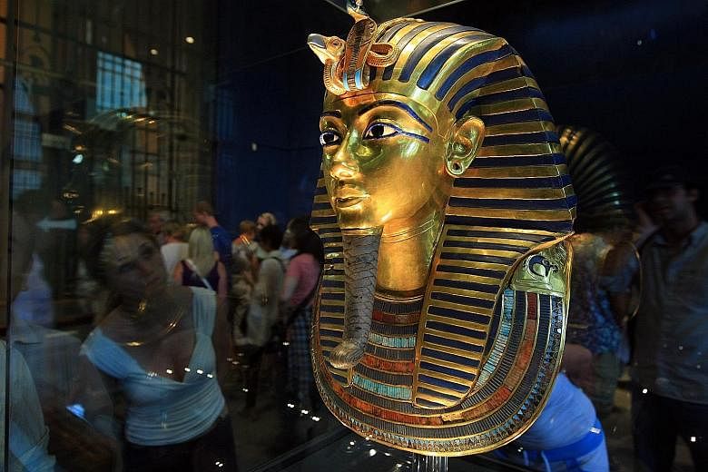 In August 2014, workers accidentally knocked the beard off the burial mask of King Tutankhamen, and then tried to glue it back.