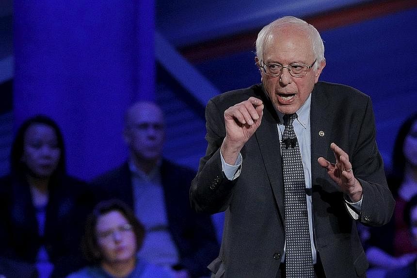 Senator Bernie Sanders is focusing his campaign on pledges to reduce social inequality and curb Wall Street excesses. Mr Martin O'Malley says the nation's political gridlock cannot be solved through "old ideologies or old names". Mrs Hillary Clinton 