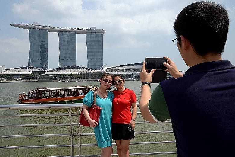 Chinese tourists accounted for the second highest number of visitors to Singapore last year, says the MasterCard report. China's share of tourists to 167 destinations in the Asia-Pacific grew from 5.9 per cent in 2009 to 17.7 per cent last year.