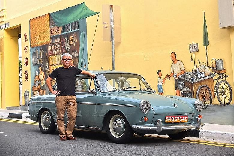 Mr Michael Cai does not drive his Volkswagen Type 3 too far because it is too precious to him.