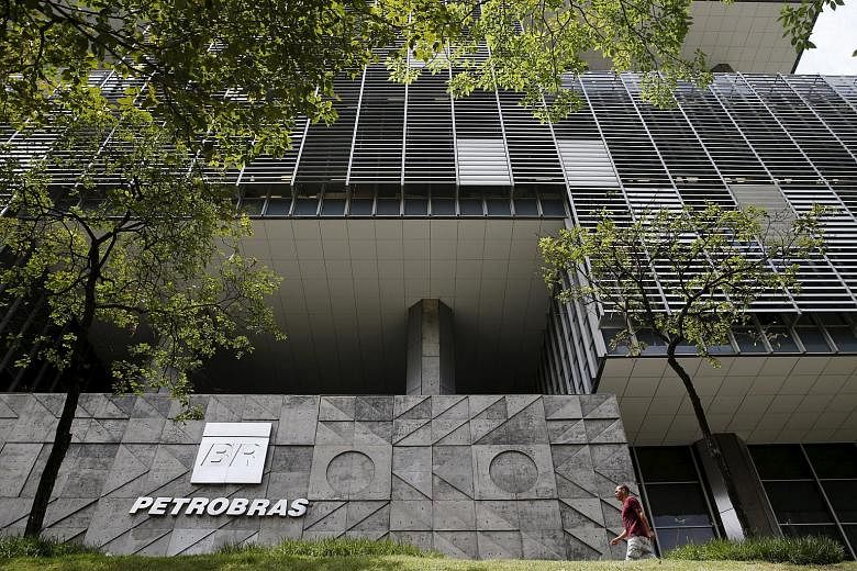 The Brazil's state-run Petrobras oil company headquarters in Rio de Janeiro on Jan 28, 2016.