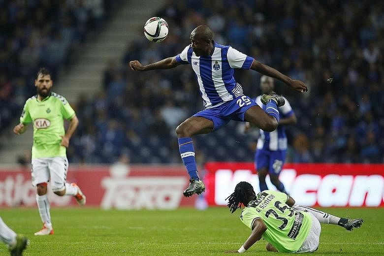 Giannelli Imbula (top) in action for Porto against Vitoria Setubal's Ruben Semedo. Stoke City manager Mark Hughes likened his new signing to Patrick Vieira - "a strong and powerful midfielder, a real driving force". The 23-year-old signed for Stoke j