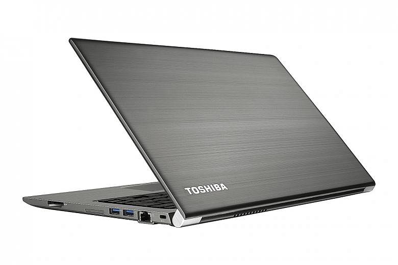 At 1.17kg, the Toshiba Portege Z30-C is one of the lightest 13-inch laptops in the market. Its keyboard has a LED backlight and is spill-resistant.