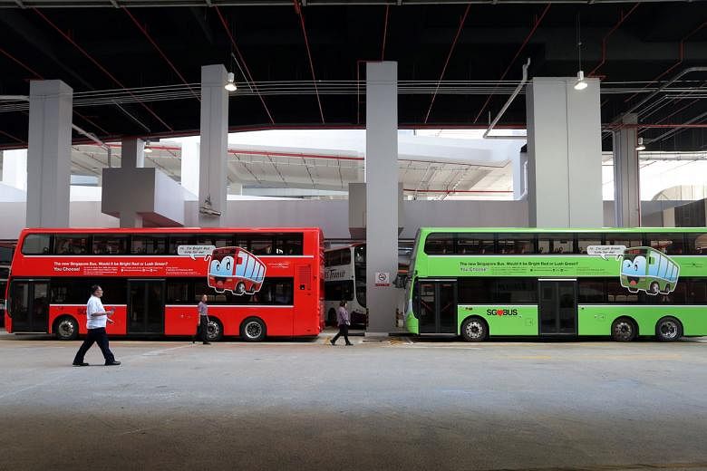 The results of a public poll to choose between red and green for the new colour of public buses will be made known during the LTA's Bus Carnival next month. 