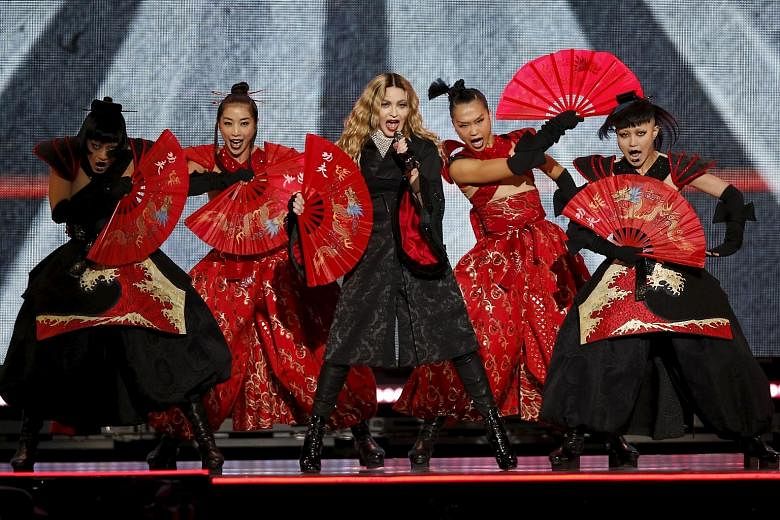 Mr James Lee (above), chief executive of Kinglun International Holdings, is one of two investors bringing Madonna's Rebel Heart tour (top) to Singapore.