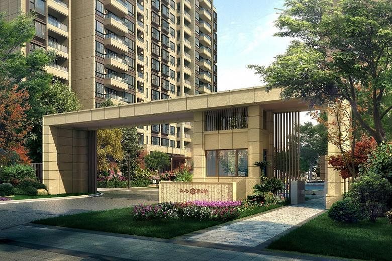 Artist's impression of Lotus Mansion, a CapitaLand residential development in Shanghai. CapitaLand says it achieved record sales of 9,402 residential units in China, valued at 15.4 billion yuan ($3.3 billion), in 2015, with 2,910 of the units sold in