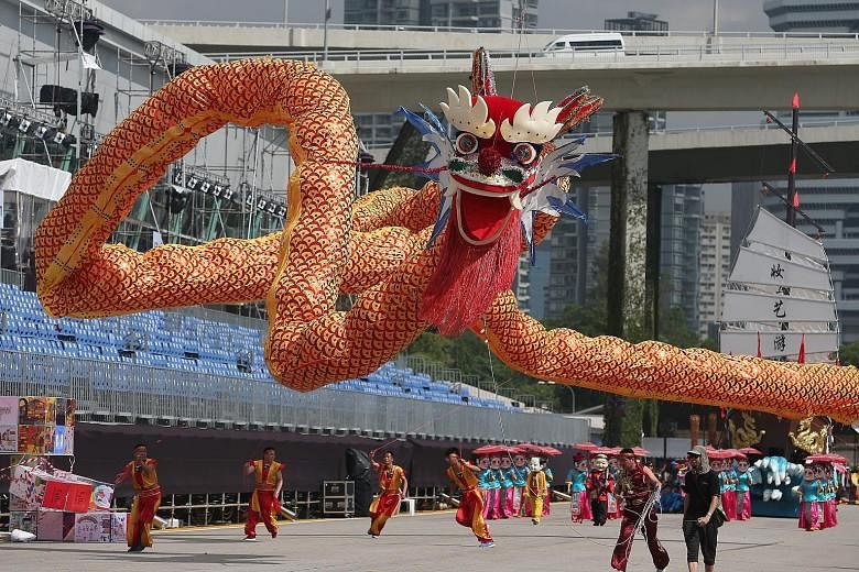 A 66m-long, helium-filled flying LED dragon will make its world debut at this weekend's Chingay parade. Themed "Lights of Legacy, Brighter Singapore", this year's parade honours core values fostered by Singapore's late founding prime minister, Mr Lee