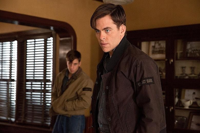 Chris Pine plays the wide-eyed, straightforward hero in The Finest Hours.