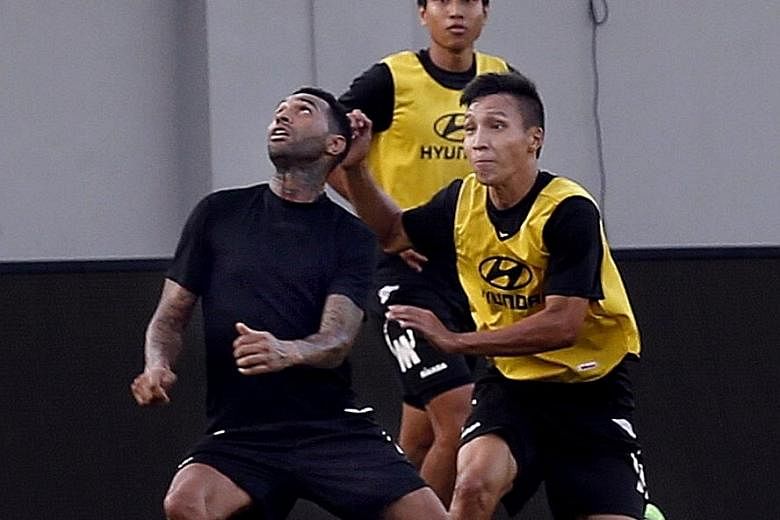Tampines Rovers midfielder Jermaine Pennant (left) is likely to shake off a hamstring injury to start against Warriors FC tonight.