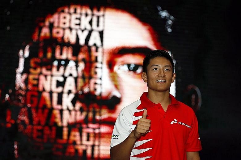 A historic moment for Indonesia as Rio Haryanto is named as the new Formula One driver for British team Manor Racing in Jakarta yesterday. His team-mate is German rookie Pascal Wehrlein.