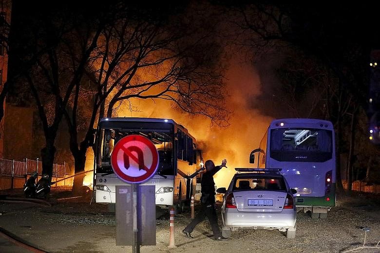 The massive bomb blast on Wednesday struck five buses carrying military service personnel at a traffic light in the centre of the Turkish capital Ankara. The attack killed 28 people and wounded 61 others.