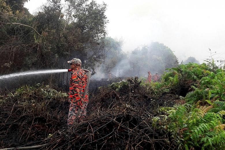 Firefighters have carried out 60 rounds of aerial water bombings near populated housing areas since Sunday, but the fires have grown in size due to strong winds. The situation is expected to last for a "minimum of one week".