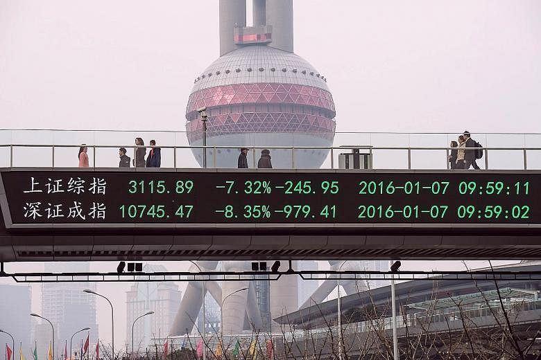 A bridge in Shanghai displaying share price movements. A year of stock market turmoil led to China's leaders dismissing China Securities Regulatory Commission chairman Xiao Gang last Saturday. New securities watchdog chief Liu Shiyu must seek to rest
