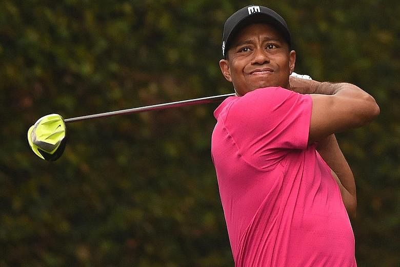 Tiger Woods has hit back at sceptics by tweeting a video of himself swinging a golf club and writing: "Progressing nicely".