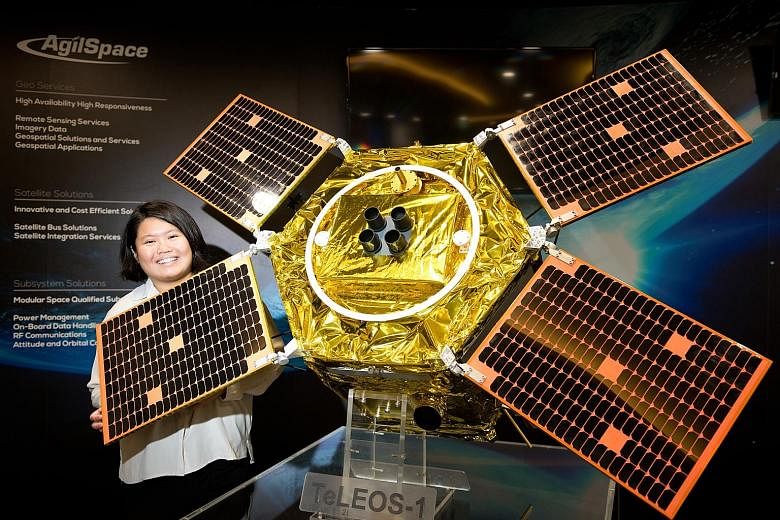 ST Engineering's TeLEOS-1 satellite. The company had a busy year, making history with the successful launch of Singapore's first commercial earth observation satellite in December last year.