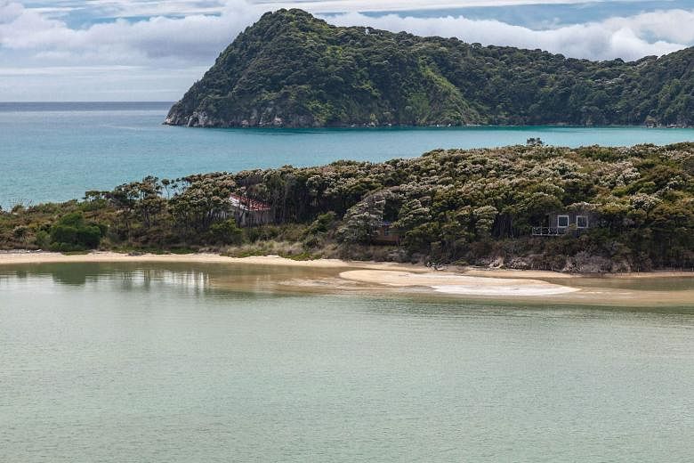Awaroa Beach was marketed by real estate agents late last year as the "best on the planet". PHOTO: AGENCE FRANCE-PRESSE