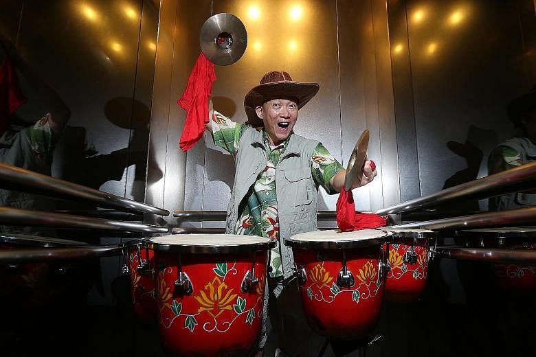 Drumming up a love for music among the young is what Mr Quek, resident conductor of the Singapore Chinese Orchestra, loves doing. He is also music director of the Singapore Youth Chinese Orchestra.
