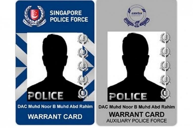 police warrant card