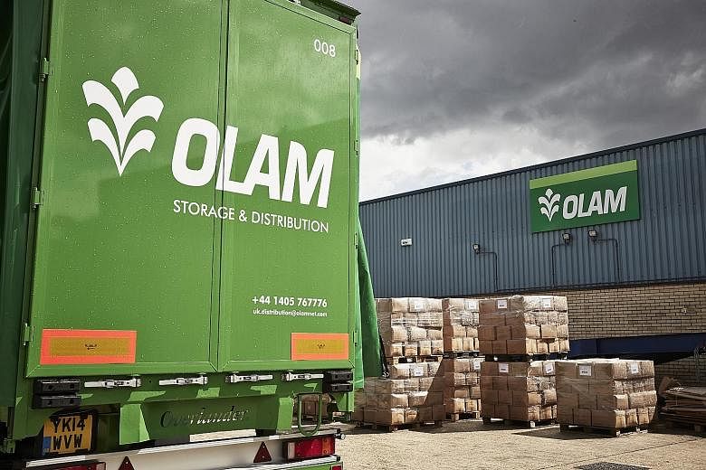 Olam's earnings for the fourth quarter were pulled down greatly after writing down its investment in PCL and restructuring dairy operations in Uruguay.