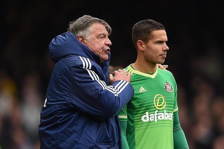 Sunderland manager Sam Allardyce (left, with Jack Rodwell) says his team will be under pressure to deliver five victories to avoid relegation.