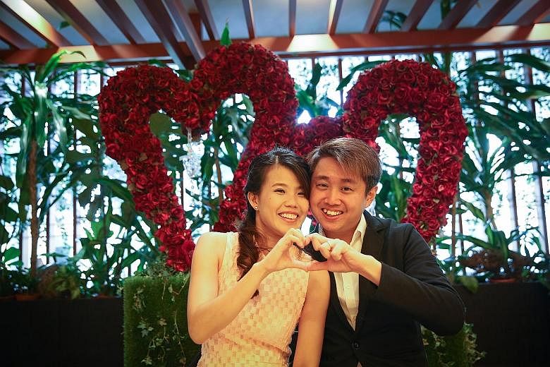 Technical research coordinator Tan Qing Lin and nurse Valerie Sim decided three months ago that they would register their marriage on Feb 29 as it occurs only once every four years.