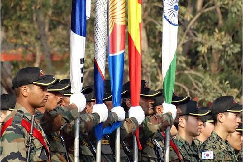 The largest multinational military exercise on Indian soil began in Maharashtra yesterday. It involves the 10-nation Asean grouping and eight of its dialogue partners, namely India, Australia, China, Japan, New Zealand, Russia, South Korea and the Un