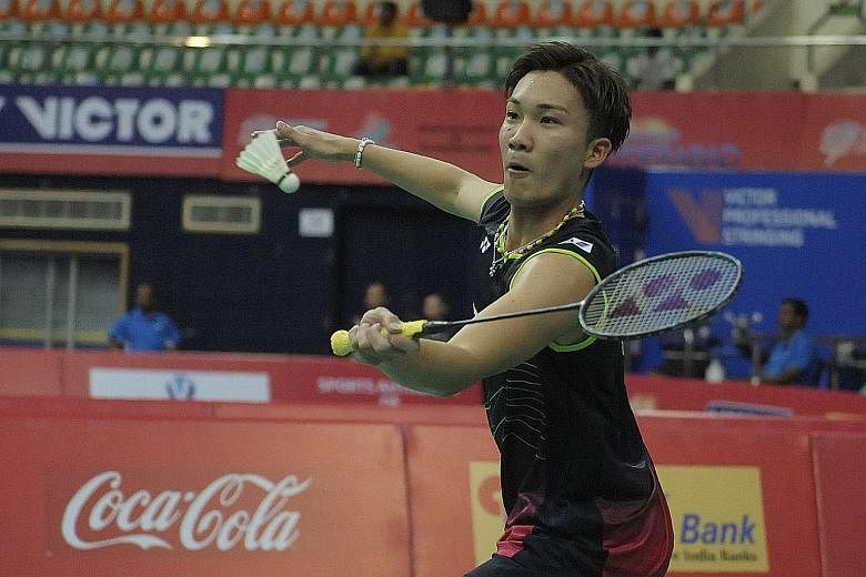 Japan's Kento Momota will be looking to defend his title at the OUE Singapore Open on April 12-17.