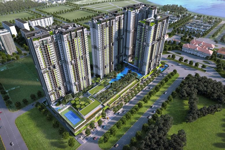 Keppel Land received strong take-up for its latest condo development in Ho Chi Minh City, Estella Heights, while CapitaLand's Vista Verde (above) is among the developer's best-selling projects in Vietnam. 
