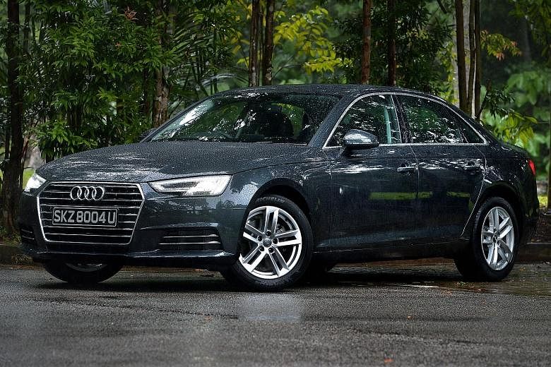 The new Audi A4 comes with Apple CarPlay, which allows the driver to access most of the functions on his iPhone.