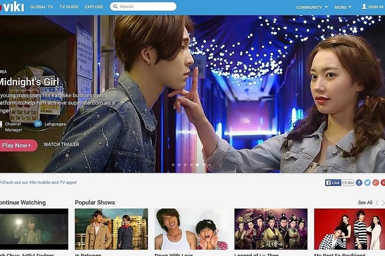 Video site Viki (above) was bought by Japanese e-commerce site Rakuten for US$200 million (S$276 million) in 2012. The report pointed out that the "most notable" exits for Singapore tech companies have all been acquisitions.