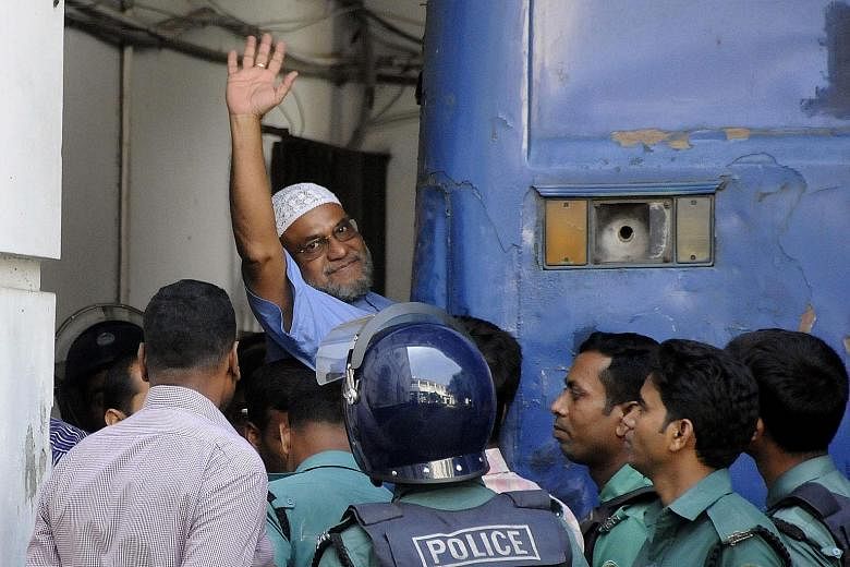 Jamaat-e-Islami senior party leader Mir Quasem Ali at the International Crimes Tribunal in Dhaka on Nov 2, 2014. He was convicted in 2014 of abducting and murdering a young fighter during Bangladesh's 1971 war of independence against Pakistan.