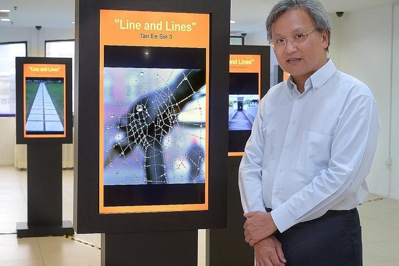 UniSIM digital photography technology student Tan Ee Sin, 57, an engineer, won first prize for his photo, Water Web, at the exhibition. The course enjoys steep subsidies under the SkillsFuture initiative.