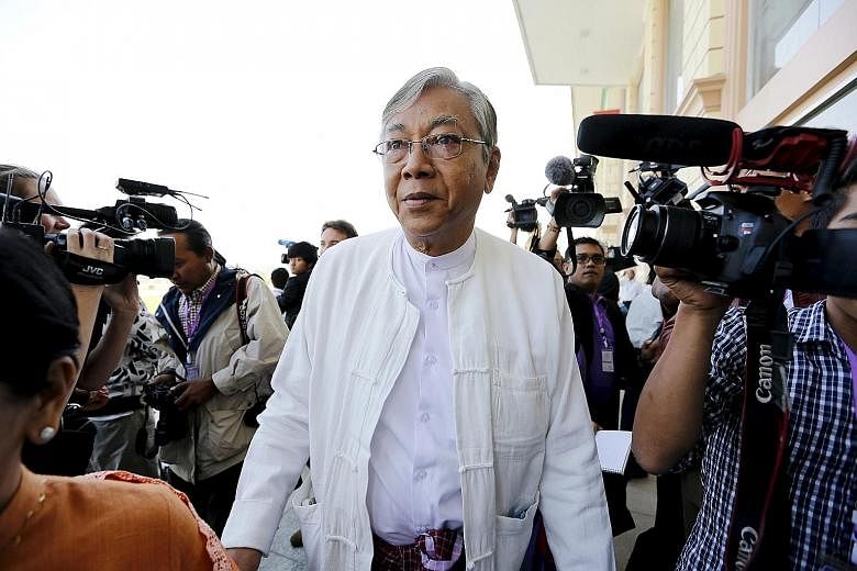 Mr Htin Kyaw is poised to lead Myanmar as a proxy for Ms Suu Kyi, who is constitutionally barred from being president.