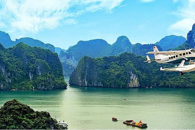 Get a bird's-eye view of Vietnam's Halong Bay with Paradise Hotels & Cruise.