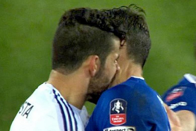 The incident where Diego Costa was alleged to have bitten Gareth Barry.