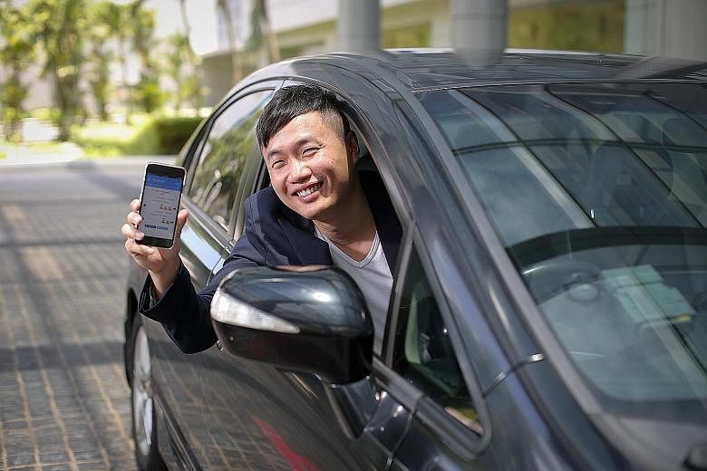 Mr Lak created the app (on phone), which charts traffic trends at the Causeway and Second Link, to help drivers beat the queues.