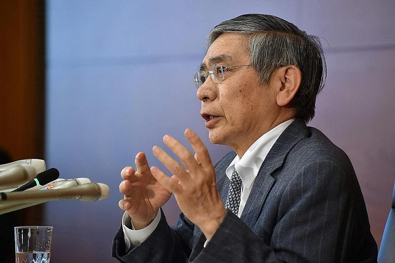 Bank of Japan governor Kuroda and his board kept the target for increasing the monetary base unchanged, and left their benchmark rate at minus 0.1 per cent.