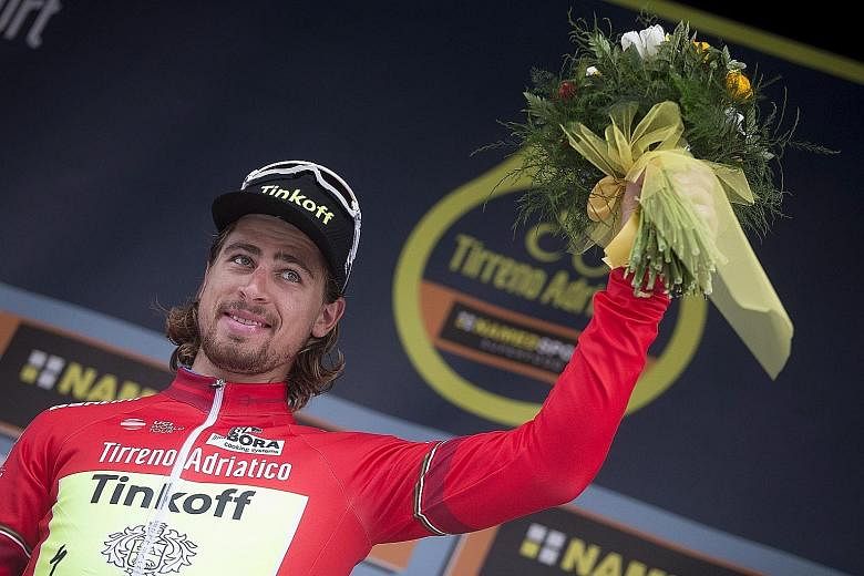 World road race champion Peter Sagan has come under fire for having unshaved legs. The Slovakian has since tweeted a photo of his legs ready to be shaved, after the attention it has attracted.