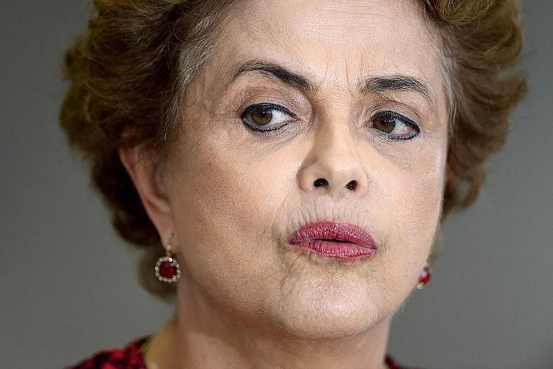 Ms Rousseff (left) is betting on Mr Lula to save her as she faces an impeachment attempt, a deep recession, mass protests and the scandal at state oil giant Petrobras.
