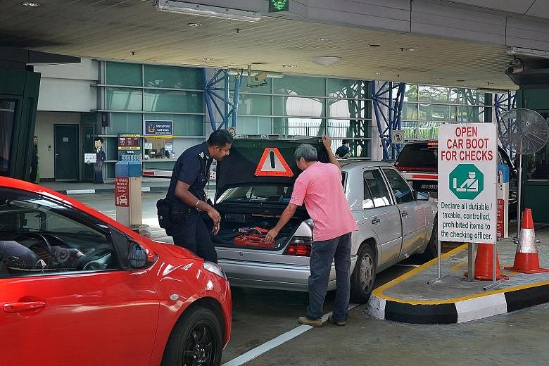 Mr Shanmugam said immigration checks are necessary, with the threat from militants with clean records who can get past immigration counters undetected. Each day, some 90,000 people via motorcycles and 80,000 via cars pass through Woodlands Checkpoint