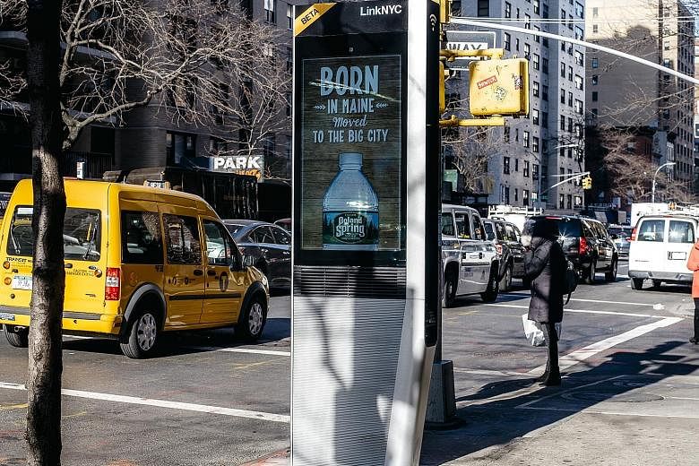 A LinkNYC Wi-Fi unit, partially financed by Sidewalk Labs, in New York. The United States' Transportation Department has been prodding cities towards using more technology and has partnered Sidewalk through its Smart City competition to create a soft