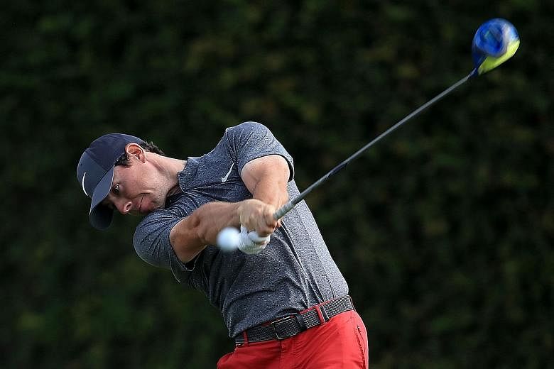 Rory McIlroy of Northern Ireland in action at the Arnold Palmer Invitational on Sunday, where he finished joint 27th and was replaced by tournament winner Jason Day as the world No. 2.