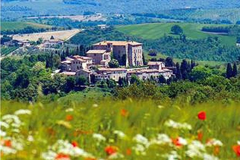 A view of Sismano village, which surrounds the Umbrian Castle put up for sale. The price? US$8.3 million (S$11 million).